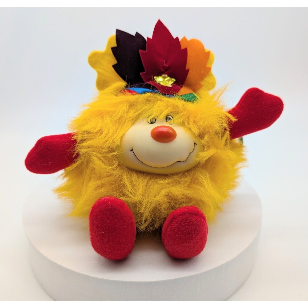 1984 Mattel Hallmark Rainbow Brite Hatful Leaf Plush Spark Sprite Doll 7"